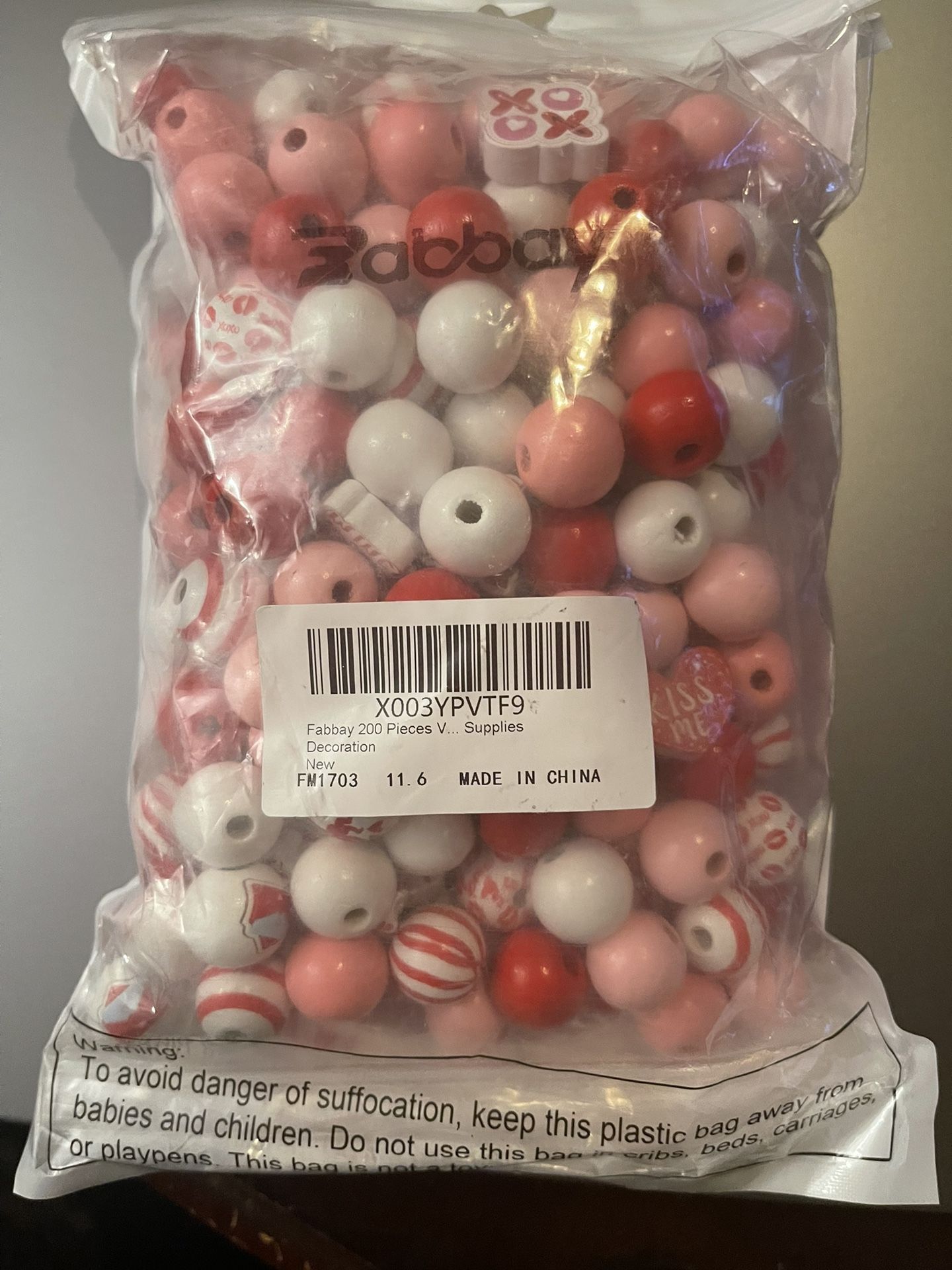 200 Fabbay Wooden Beads