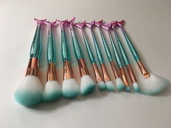 Mermaid make up brush set