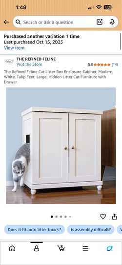 The Refined Feline Litterbox Cabinet XL