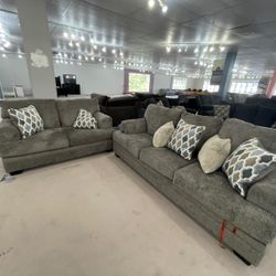 Dorsten Slate Living Room Set & Sofa And Loveseat 