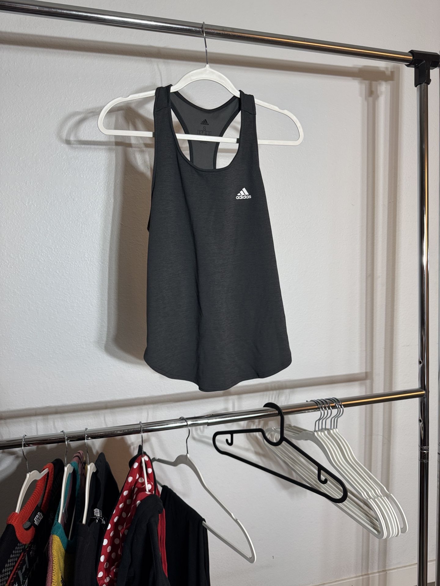 Adidas Women’s Grey Racer back Tank Top