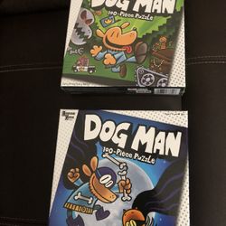 2 DOG MAN PUZZLES 