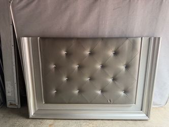 Bed frame with mirror