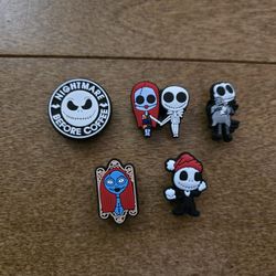 Lot Of 5 Nightmare Before Christmas Shoe Charms 