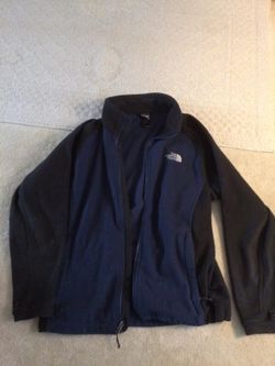 North face men jacket Black and blue