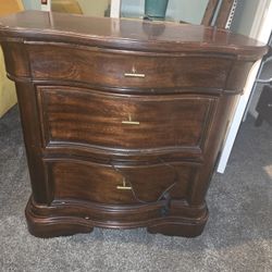All Wood Night Stands Pair
