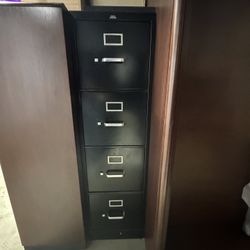 Black File Cabinet 