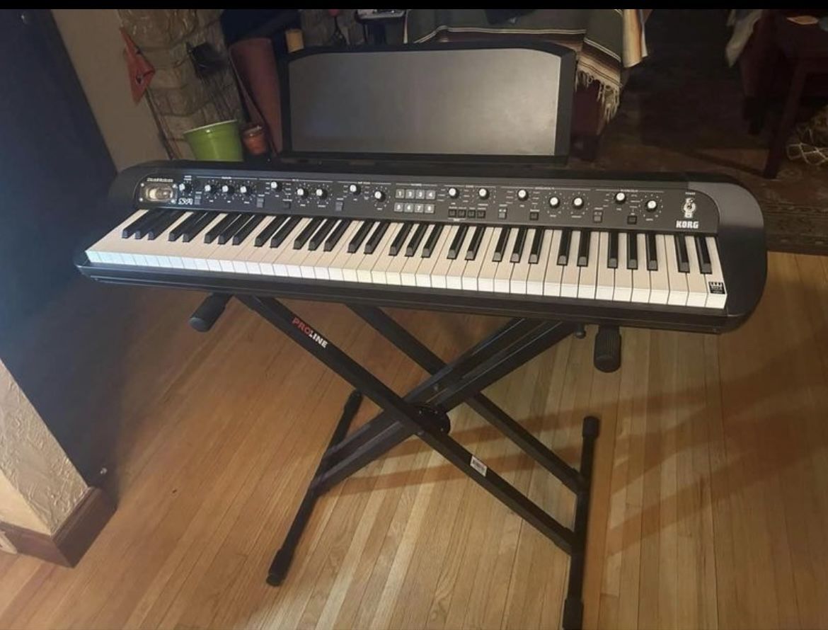 Korg Keyboard Model Sv173 With Stand And Pedal
