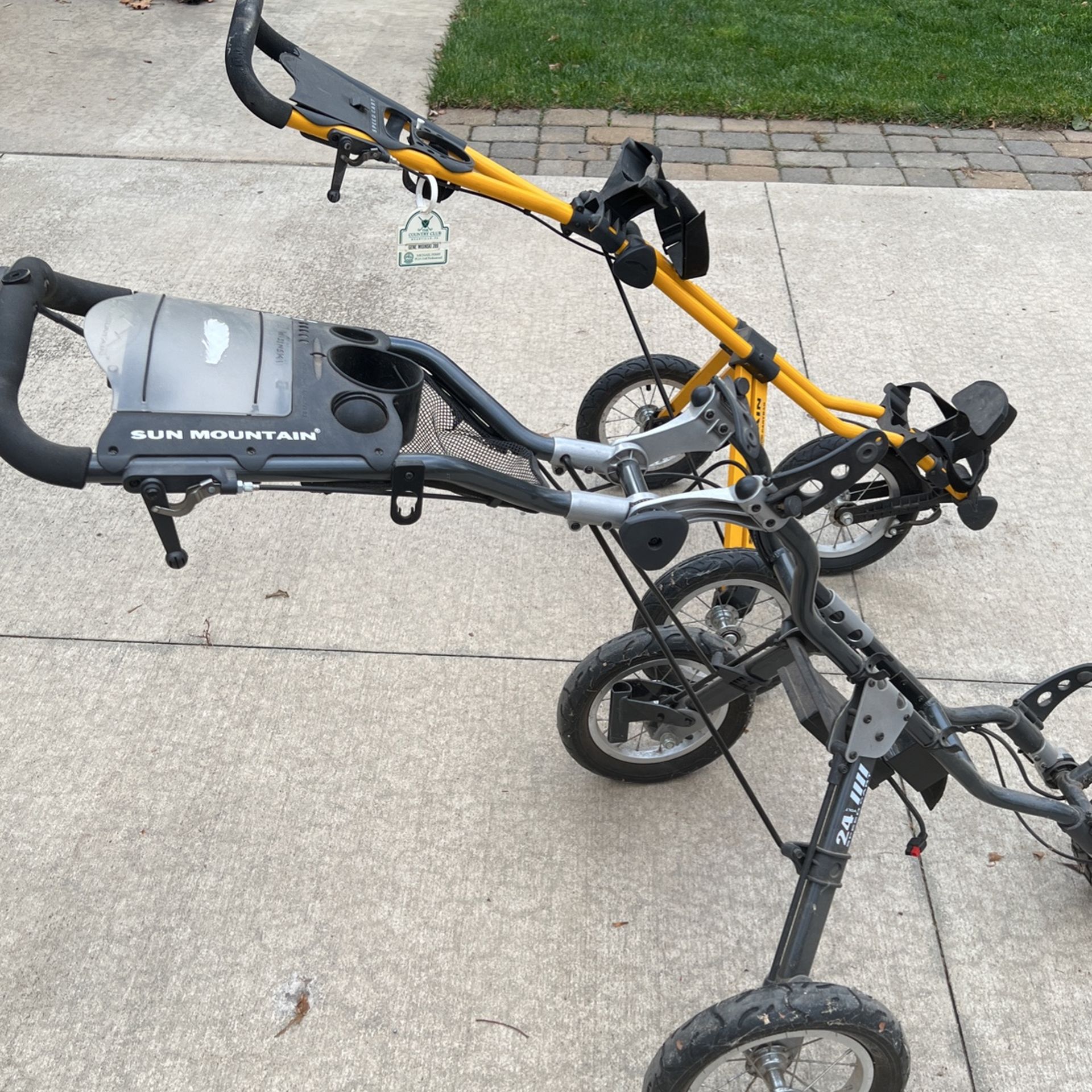 Two Golf Carts Can Be Sold Separately One Is Battery Motorized