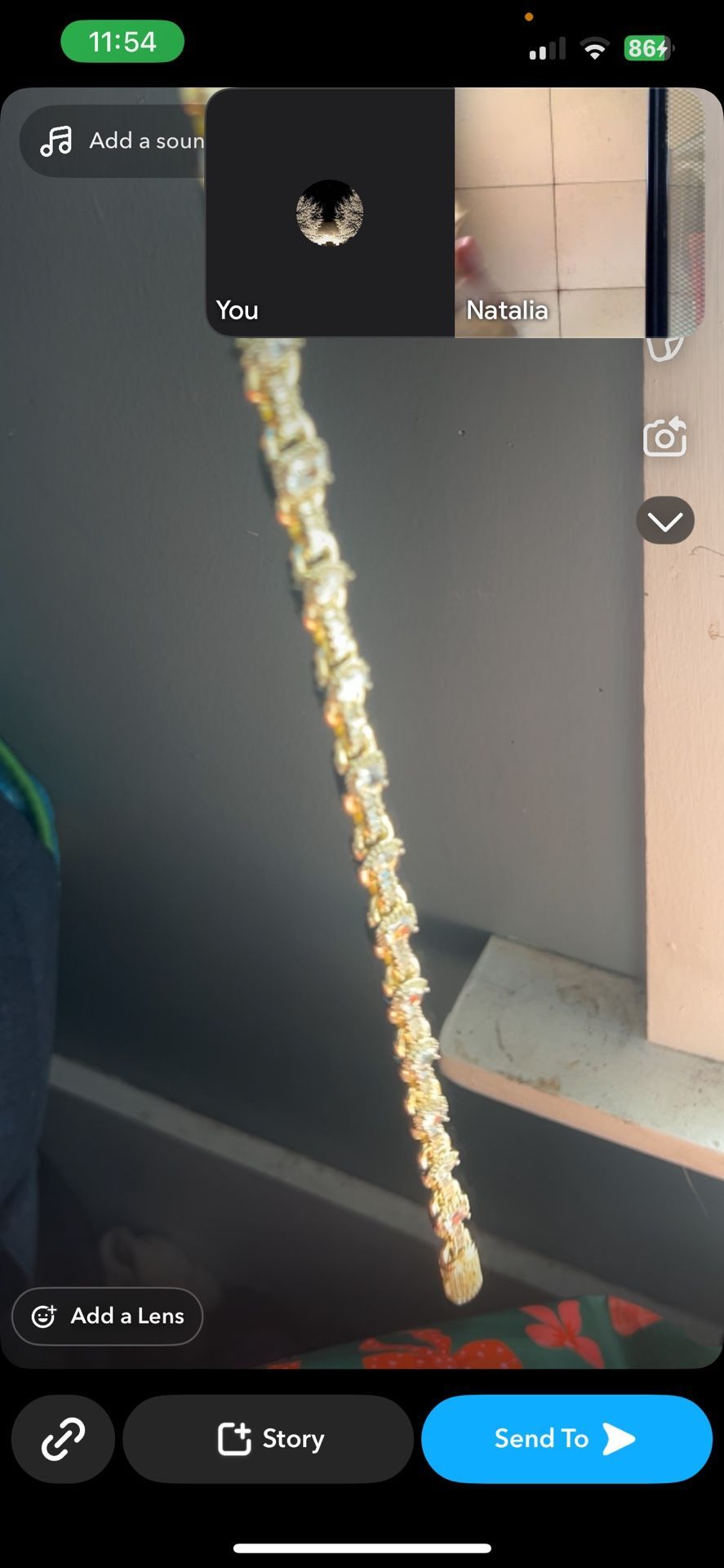 18k Gold Necklace With Real Diamonds With Certification No Bs