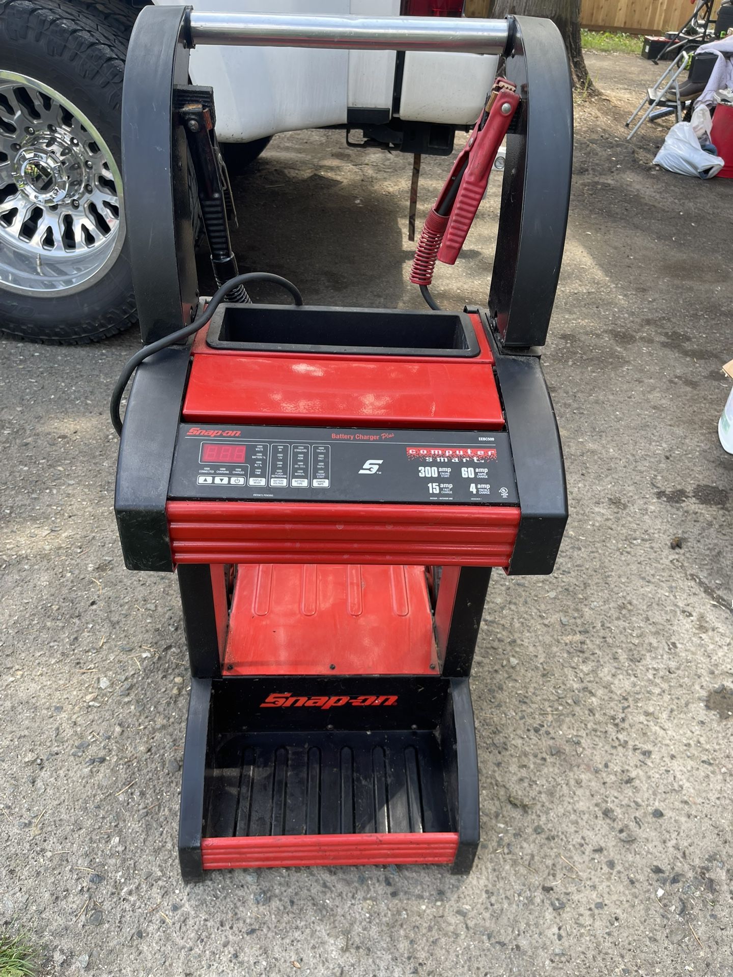 snap on battery charger plus