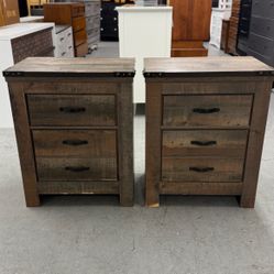 2 Ashley Furniture Nightstands/ Nightstand Set / End Tables / Side Tables  