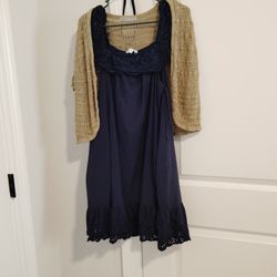 Navy Blue Women's Dress / Vest