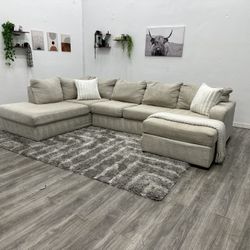 Cream Sectional Couch - Free Delivery 