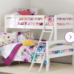 White Bunk Bed (Twin over Full)