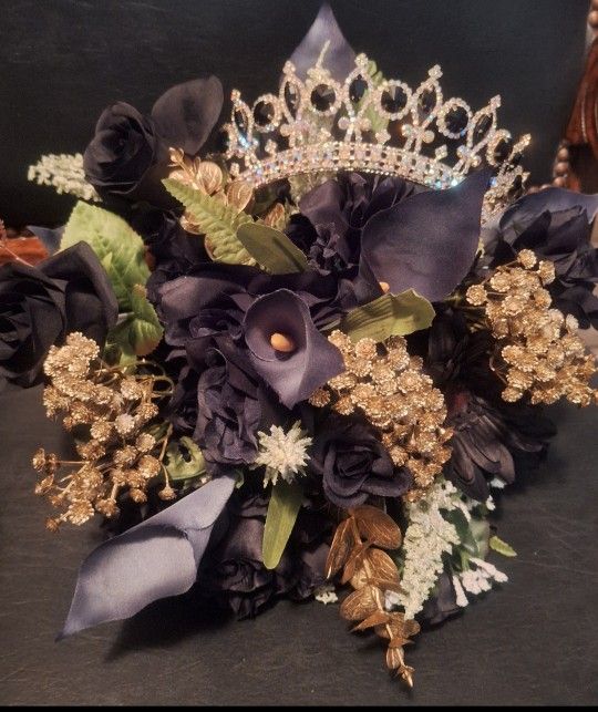 QuinceaƱera Dress Black & Gold