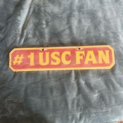 USC Wood #1 Fan Sign