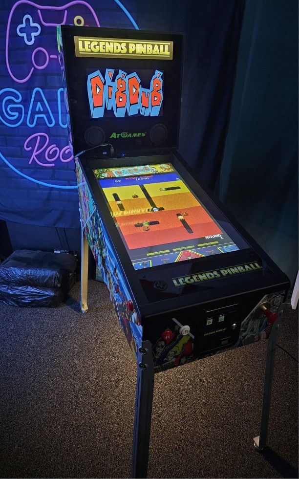 Retro Legends Virtual Pinball Machine With Over 750 Tables and Vertical Arcade Games