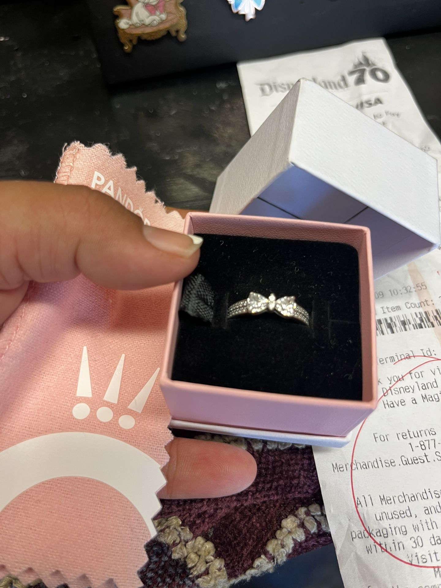 Disney Pandora Ring Size 7 1/2 