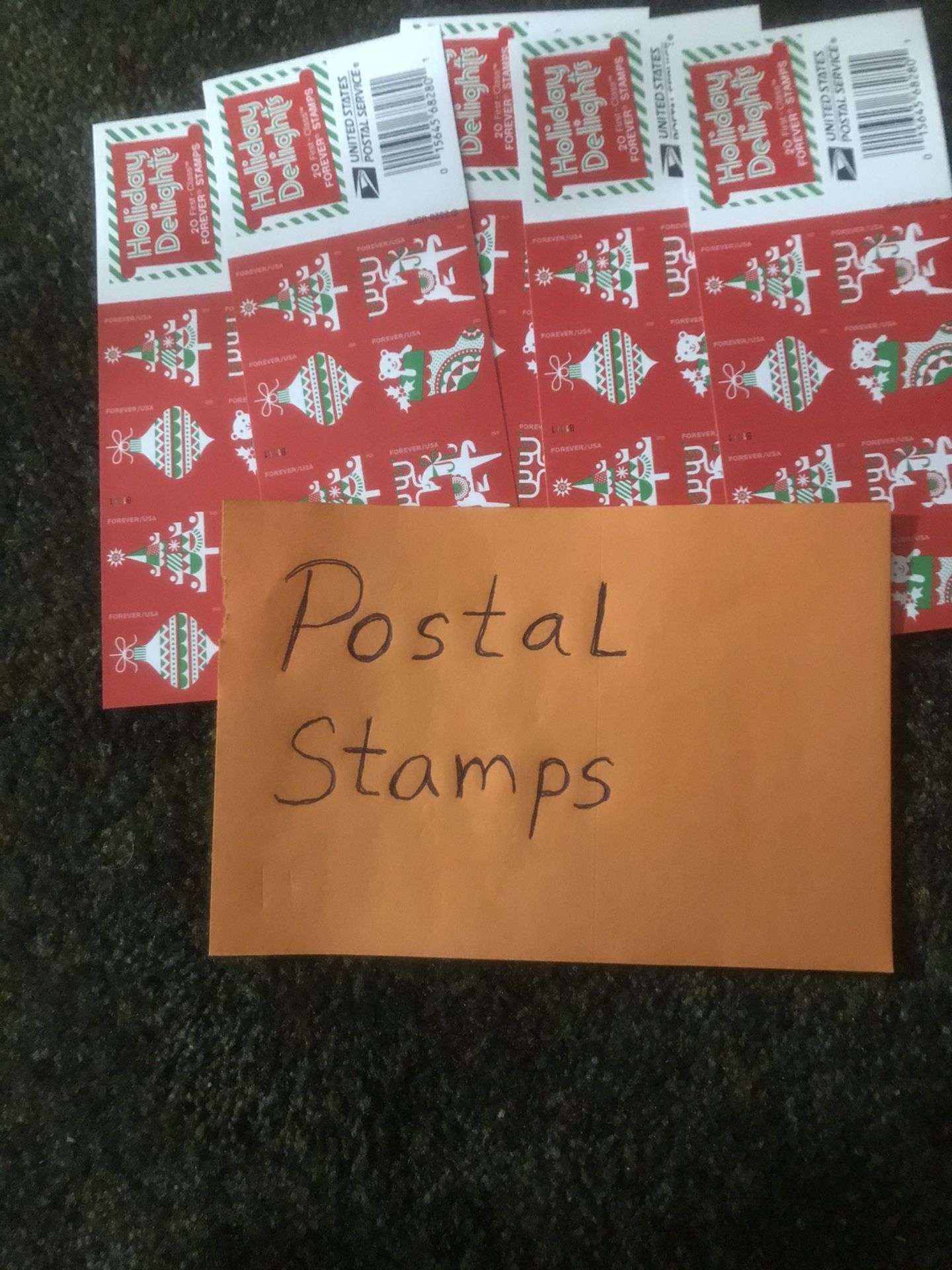 200 Forever Christmas Postal Stamps