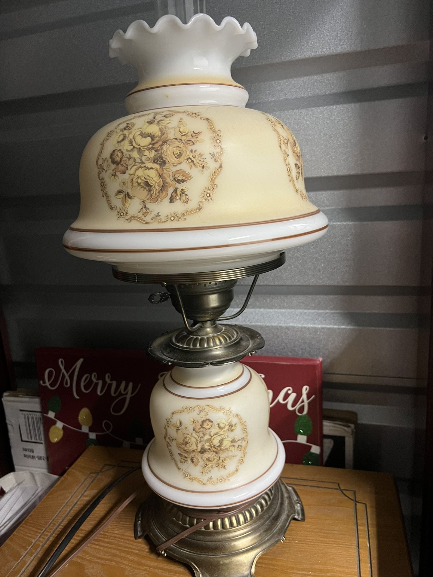 Vintage Hurricane Lamp 