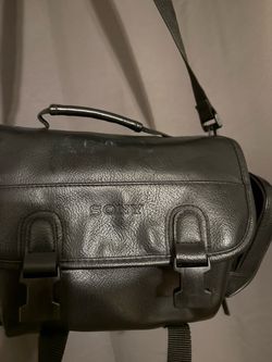 Sony leather Black Camera Bag with Shoulder Strap