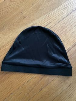 Premium Men's Spandex Dome Cap - Breathable Stocking Wave Cap for Men, Silk Feel Stretch Skull Cap Hair Wrap for Waves, 1-Piece Black (One Size)   Hig