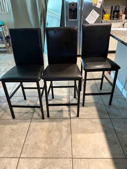 3 barstool chairs