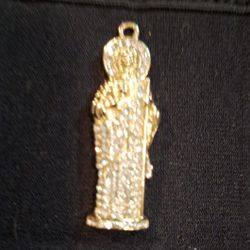 Gold Plated Saint Jude Pendant