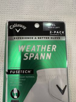 Brand New Callaway Weather Spann 2 pack Golf Gloves Sz XL