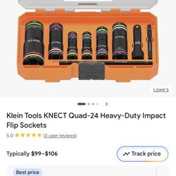 Klein Tools KNECT Quad-24 Heavy-Duty Impact Flip Socket 