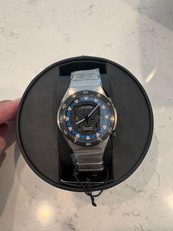 CITIZEN Men's Eco-Drive Black Panther 41mm Super Titanium AW1668-50W