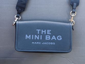 Marc Jacobs Leather "The Mini Bag" Denim Blue