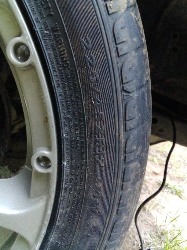 Brand New Painted 17 In Wheels And Very Lightly Used Tires Currently On 1995 2wd Toyota