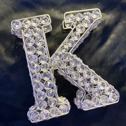 Silver Decor Letter K 