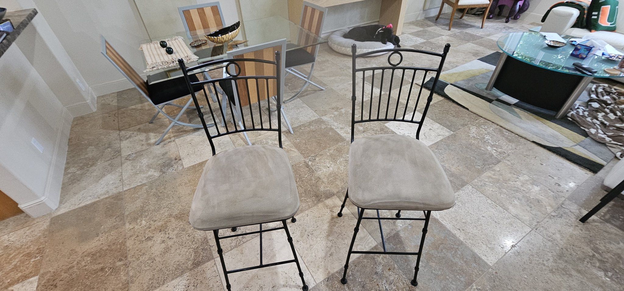 Wrought Iron Bar Stools
