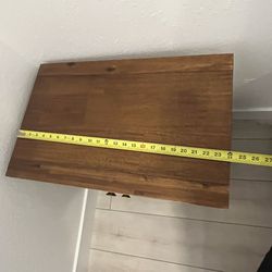 Brown Nightstands (Set of 2) with Gold Knobs – Like New