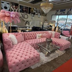 Furniture - Pink Sectional