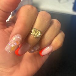 10K heart Gold Nugget Female Ring