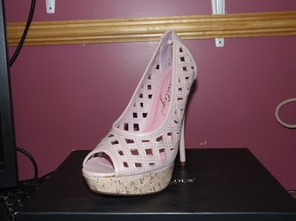 Blush Lattice Heels (Brand New, Never Worn)