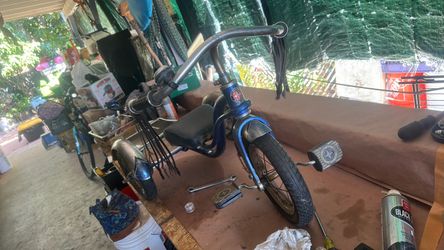Vintage Blue Kids Tricycle