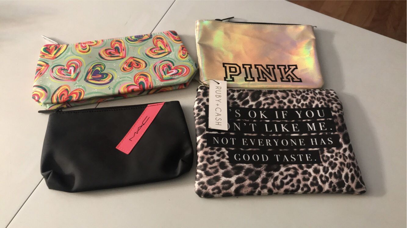 Brand New Make Up Bags Mac, VS Pink, Clinique