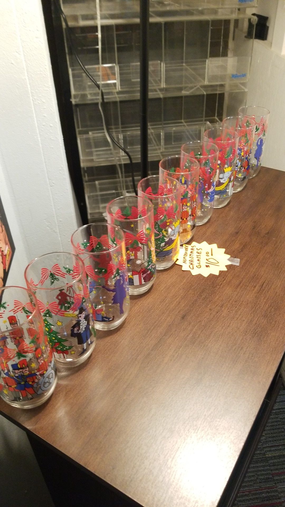NUTCRACKER CHRISTMAS GLASSES