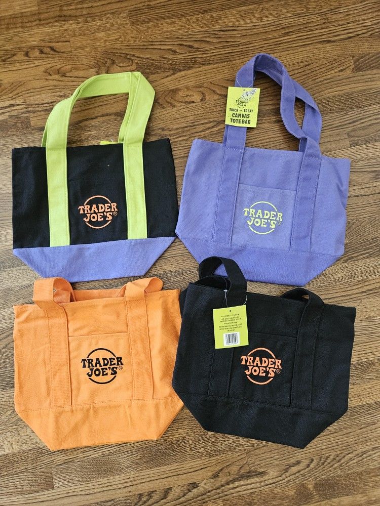 Trader Joe's Limited Edition Mini Canvas Totes