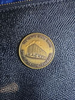 Vintage 1975 The Lewis State Bank Grand Opening Commemorative Brass Token - Tallahassee Florida Oldest Bank