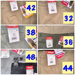 Men’s wrangler shorts, side pockets