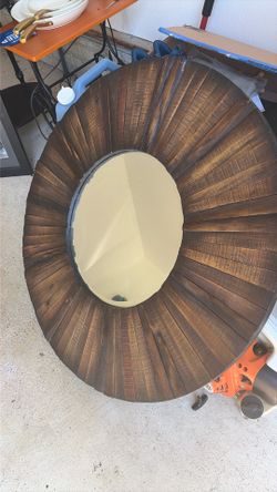 36” round mirror