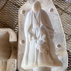 Pottery Mold- Large Jesus Christ And Family