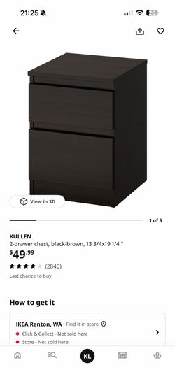 IKEA 2-drawer chest