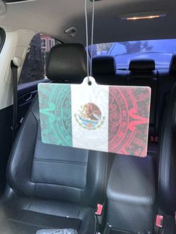 2 mexico aztec Calendar air fresheners, black ice fragrance